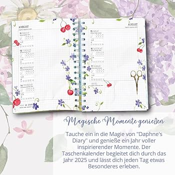 Amazon.co.jp: Daphne's Diary - Taschenkalender 2025: Mit